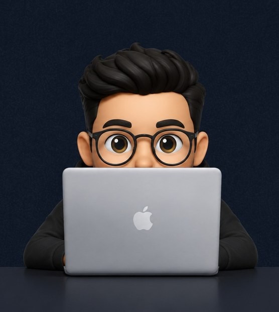 Illustrated avatar of Elesh Kapri working at a laptop